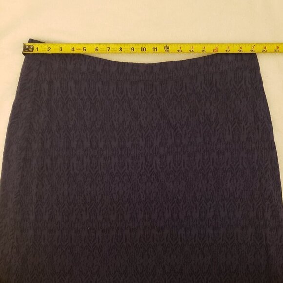 Chico's Blue Maxi Skirt, Ikat-Pattern, Size 3/XL - Picture 5 of 7